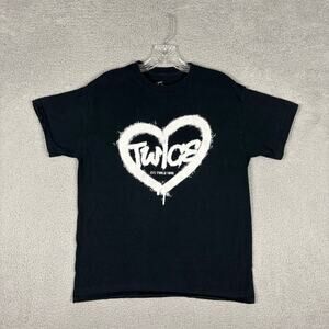 TWICE T-shirt Adult Medium Black K-Pop Concert 2023 5th World Tour Official